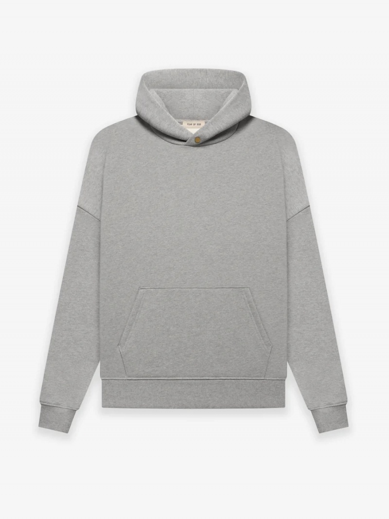 Sudadera con Capucha Essentials Fleece Warm Gris | 13WORMSIL