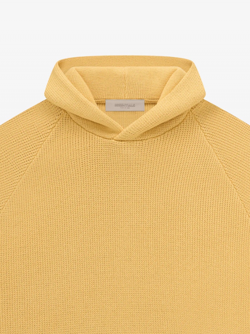 Sudadera con Capucha Essentials Knit Niños Naranjas | 90EPCQNBV