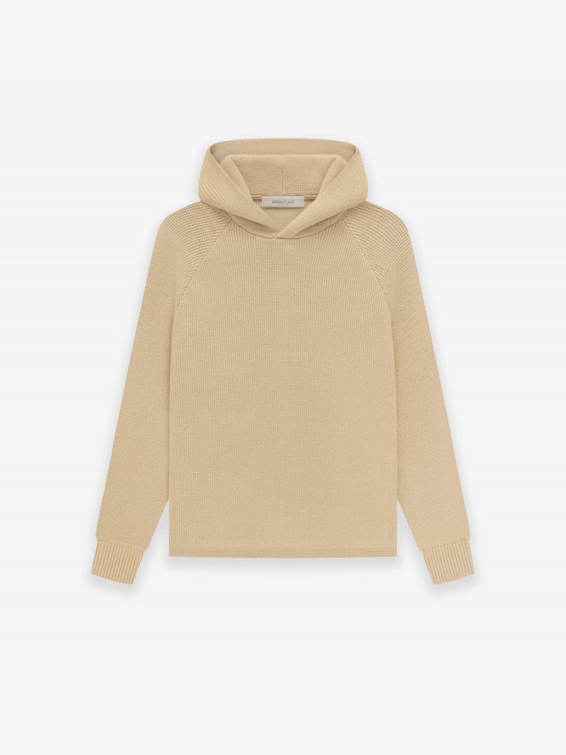 Sudadera con Capucha Essentials Knit Niños Beige | 58GRODXWL