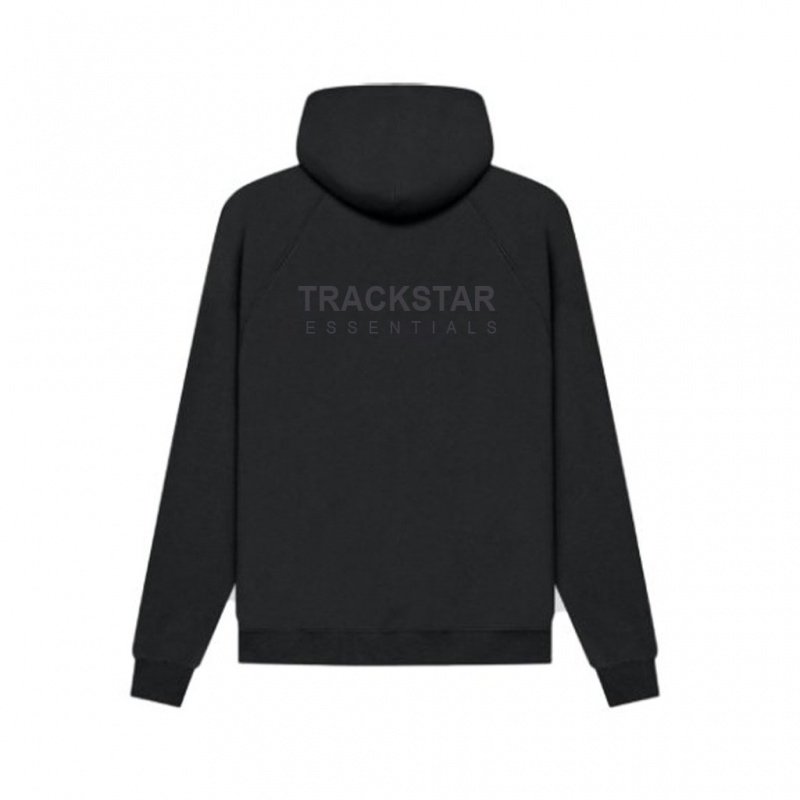 Sudadera con Capucha Essentials Trackstar Fit Negras | 69TXCHYUO