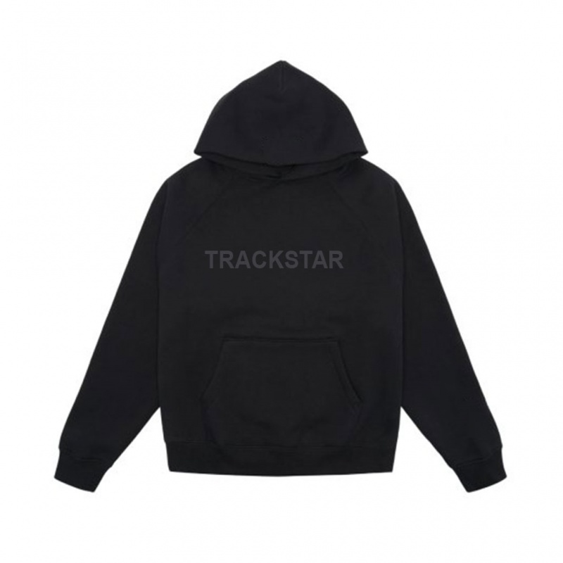 Sudadera con Capucha Essentials Trackstar Premium Negras | 17MKZONWS