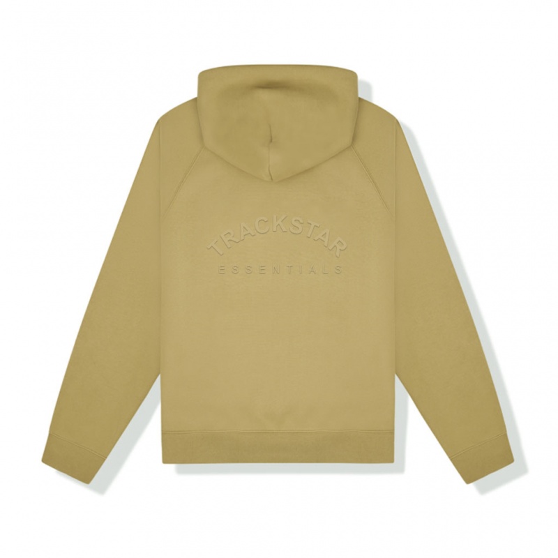 Sudadera con Capucha Essentials Trackstar Estampadas Verde Oliva | 45JULWPOM