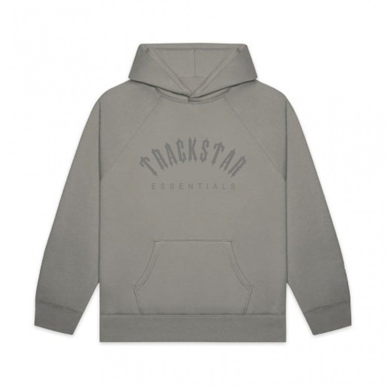 Sudadera con Capucha Essentials Trackstar Gatti Gray | 52PHQRDVX