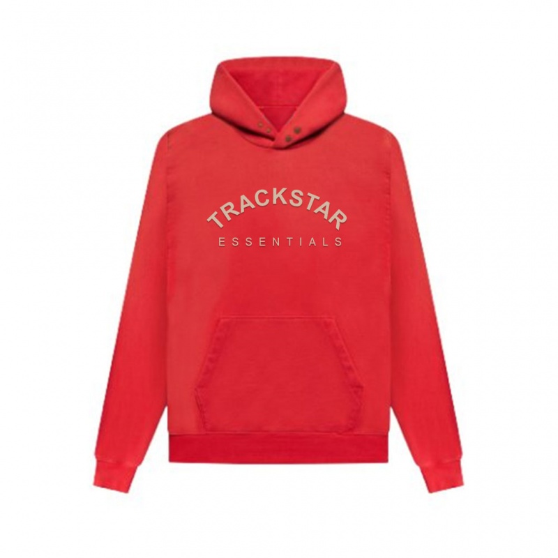 Sudadera con Capucha Essentials Trackstar Premium Moda Rojas | 68NQKVEFS