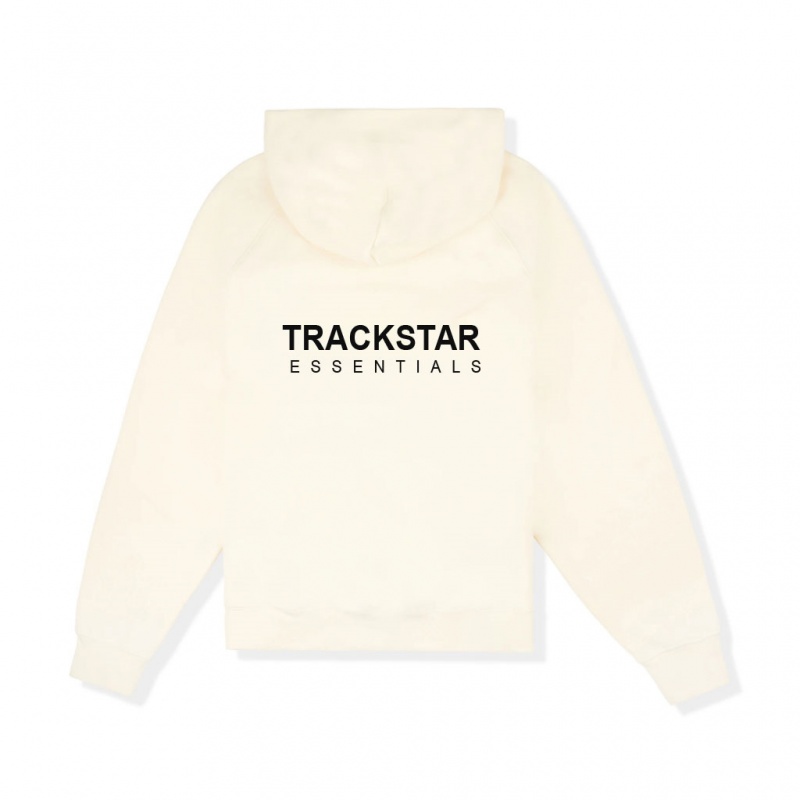 Sudadera con Capucha Essentials Trackstar Moda Encapuchado Beige | 18RKYLZTM