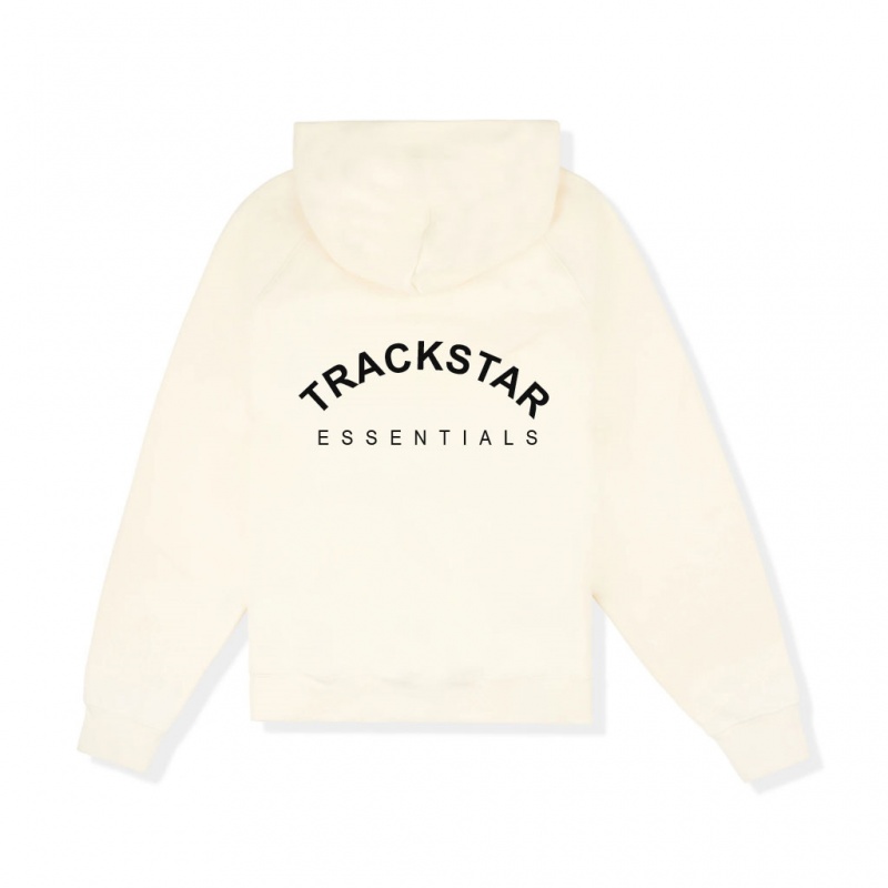 Sudadera con Capucha Essentials Trackstar Regular Fit Beige | 93JCYGZHL