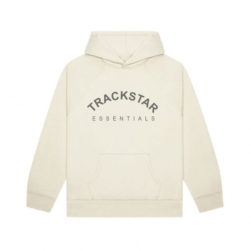 Sudadera con Capucha Essentials Trackstar Premium Beige | 54GYIDENZ