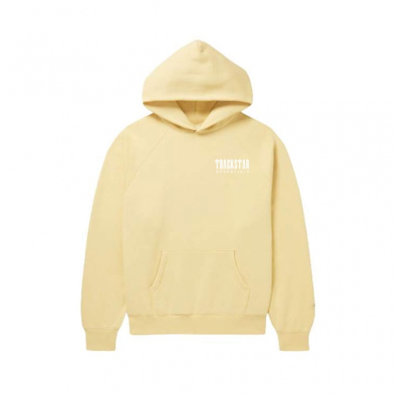 Sudadera con Capucha Essentials Trackstar Premium Amarillo | 07JURCIVA