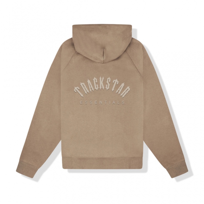 Sudadera con Capucha Essentials Trackstar Marrones | 21TNJBOWX