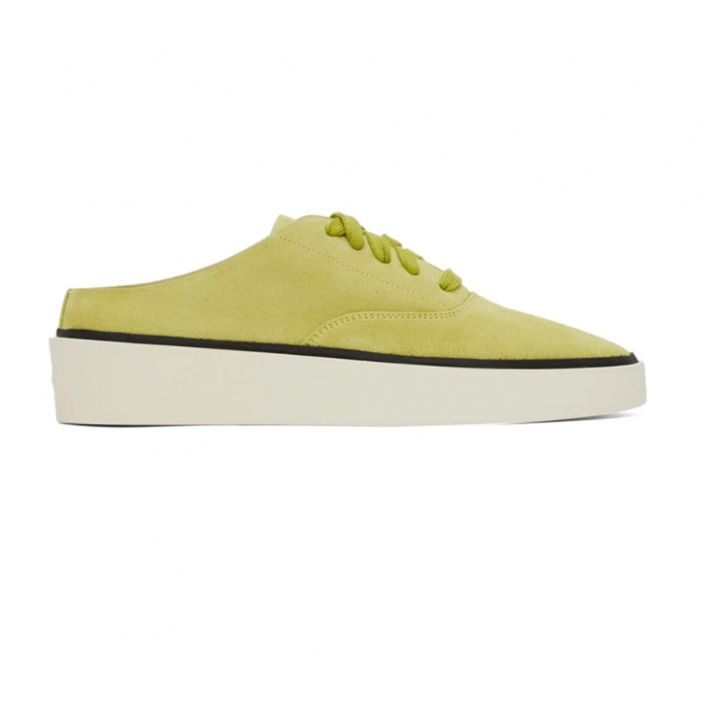 Tenis Essentials Fear Of God Gamuza 101 Backless Verde | 45AJQPDTY