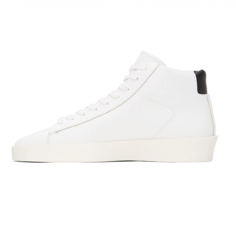 Tenis Essentials Fear Of God Tenis Mid Blancas | 10NTRFSGH