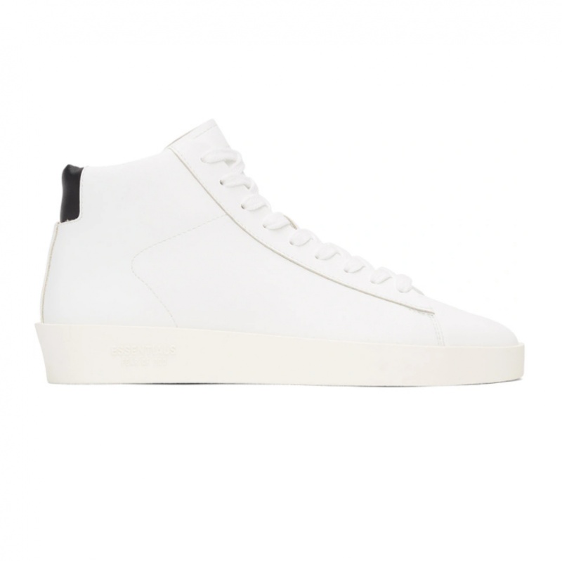 Tenis Essentials Fear Of God Tenis Mid Blancas | 10NTRFSGH